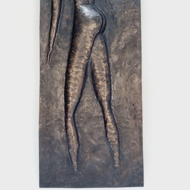 Hammered Copper Wall Relief, 1969 For Sale - Image 6 of 11