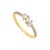 Contemporary 14k Yellow Gold 0.42ct Mixed-Cut Diamond Cluster Ring Size 7 by VRJewels For Sale - Image 3 of 14