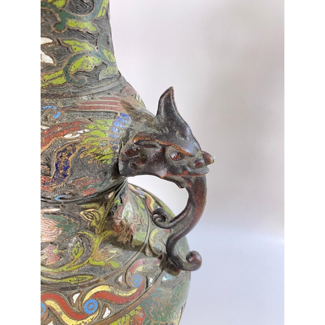 Ancient Chinese Bronze Vase, China, 1890s For Sale - Image 9 of 10