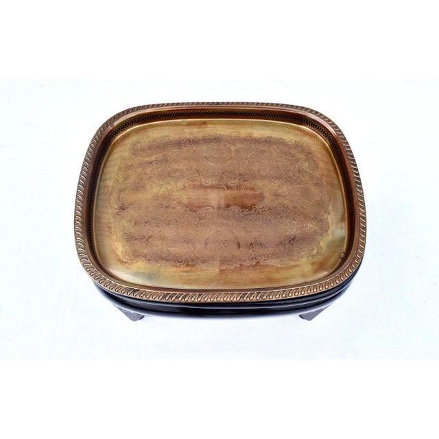 Asian Baker Furniture Ebonized Ming Tray Table For Sale - Image 3 of 8