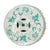 A classic porcelain garden stool in a soft green palette, decorated with scrolling floral motifs and traditional pierced...