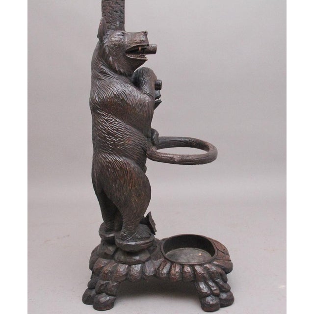 Early 20th Century Carved Bear Hall Stand For Sale - Image 6 of 12