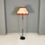 Mid-Century Italian Modern Metal Brass and Beige and Red Fabric Floor Lamp, 1940 For Sale - Image 3 of 12