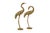 Mid-Century Modern Vintage 24" Bronze & Brass Casted Mid-Century Chinoiserie Cranes For Sale - Image 3 of 12