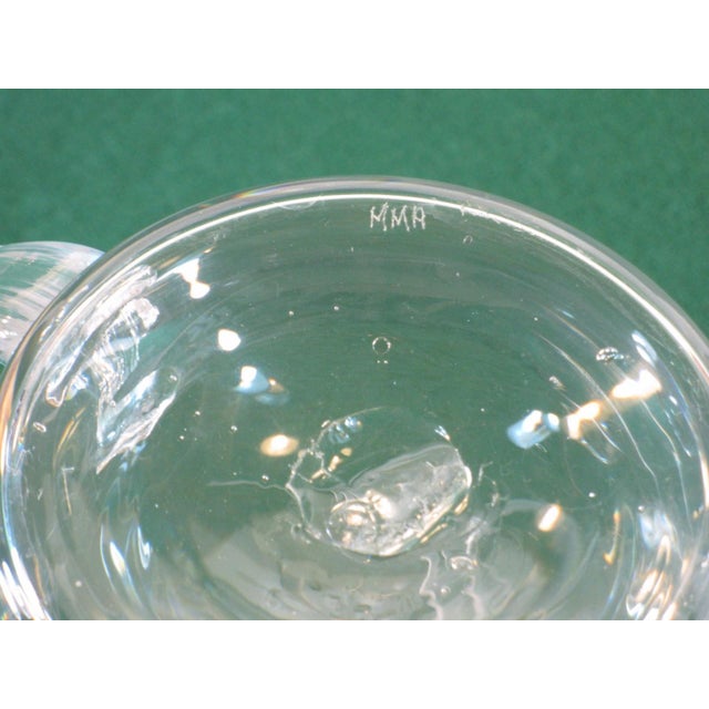 Glass Late 20th Century Beer Stein Hand Worked Flint Glass, Hand Wheel Engraved, Mma Copy in Style Of: Stiegel, German For Sale - Image 7 of 12