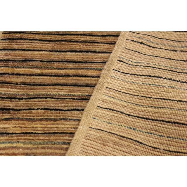 Beige Modern Gabbeh Beige/Green Wool Rug - 2'9'' X 4'10'' For Sale - Image 8 of 10