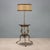 Antique Floor Lamp with Coffee Table in Bronze and Marble, Italy, 20th Century For Sale - Image 12 of 13