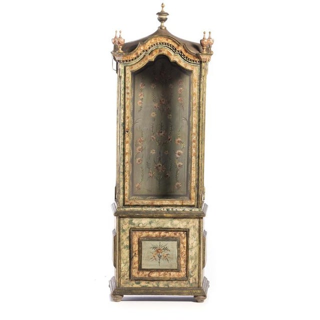 Oratory in Painted and Gilded Wood, 19th Century For Sale - Image 6 of 6