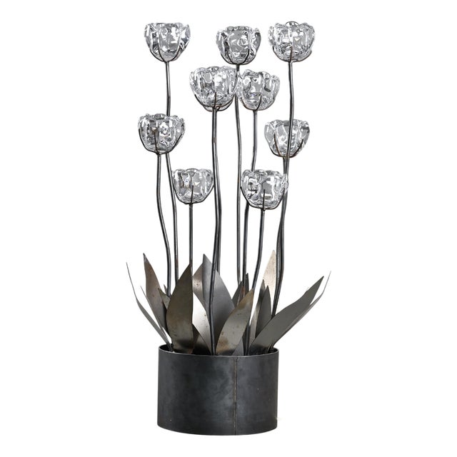 Sculptural Floral Lamp from Royal Copenhagen, Denmark, 1960 For Sale