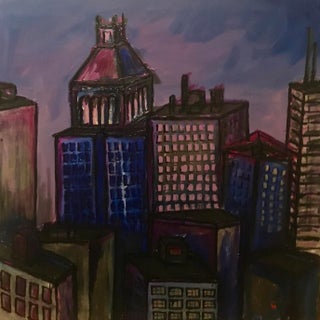 Original Artwork by Artist Ron Curlee II, Inner City Series For Sale