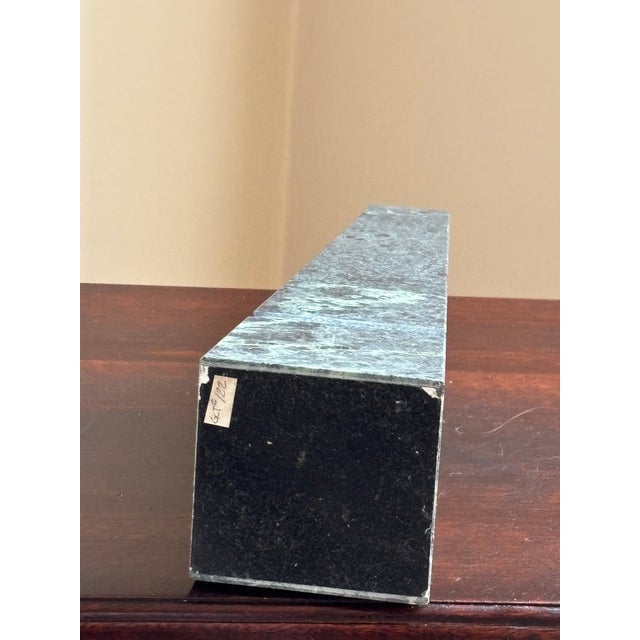 16' Neoclassical Style Dark Green Marble Obelisk For Sale - Image 14 of 17