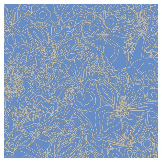 72 Kō Geishi Hange Shouzu Light Blue Panel by Ginette Caron and Masami Moriyama for Midsummer-Milano For Sale