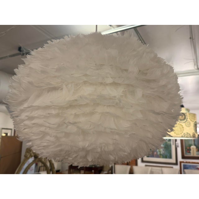 2020s Umage Eos Feather Pendant, White For Sale - Image 5 of 12