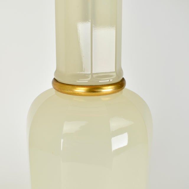 1950s Opaline Table Lamp by Cenedese Murano For Sale - Image 11 of 17