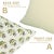 Fabdivine Boho Style Block Printed Pillow Cover 16x16 Inch Duck Canvas-Coastal Tulip For Sale - Image 4 of 4