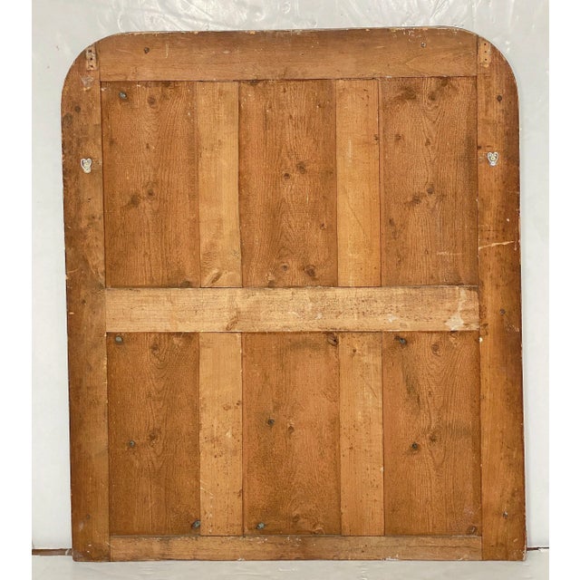 Large Louis Philippe Arch Top Gilt Mirror From France (H 47 1/4 X W 39) For Sale - Image 12 of 12