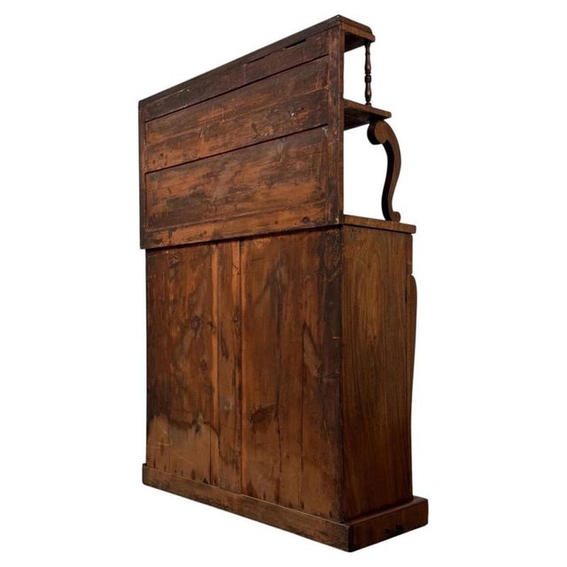 Brown Antique Early 19th Century English Regency Mahogany Chiffonier For Sale - Image 8 of 13