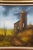 Gold Late 20th Century Everett Woodson Rustic Barn Farm Silo Landscape Oil Painting 31" For Sale - Image 8 of 11