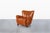 Wood Scandinavian Art Deco Club Lounge Chairs in Cognac Leather, 1940s For Sale - Image 7 of 14