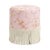 Not Yet Made - Made To Order Fringe Ottoman in Crane Flock Pink For Sale - Image 5 of 5