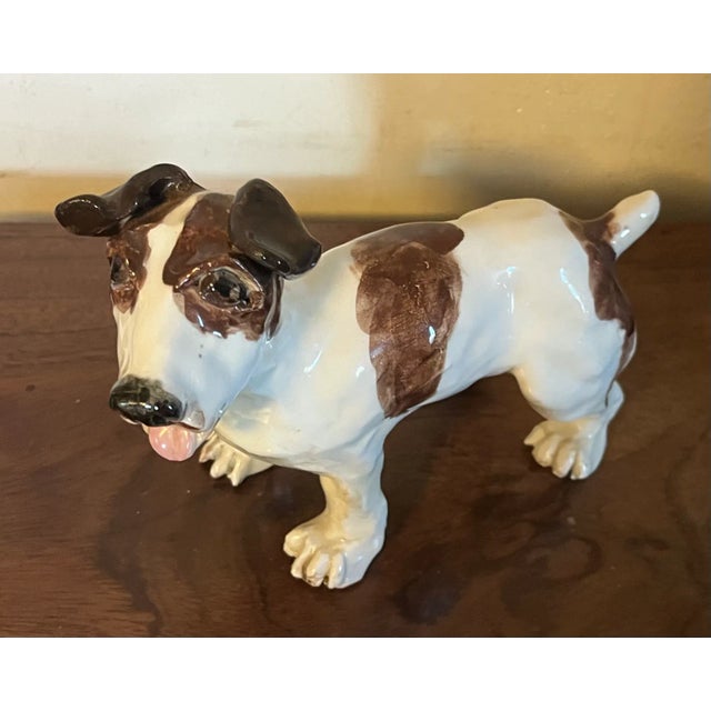 Art Pottery Dog Sculpture of a Jack Russell Terrier For Sale - Image 12 of 13