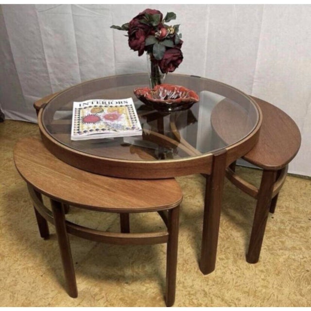 Mid-Century Modern Mid-Century Vintage Teak Trinity Coffee Table from Nathan, 1960s, Set of 4 For Sale - Image 3 of 9