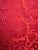 4 1/2 yards of red silk damask fabric in 2 pieces. Very dramatic and stunning. Perfect for pillows or chair seats.