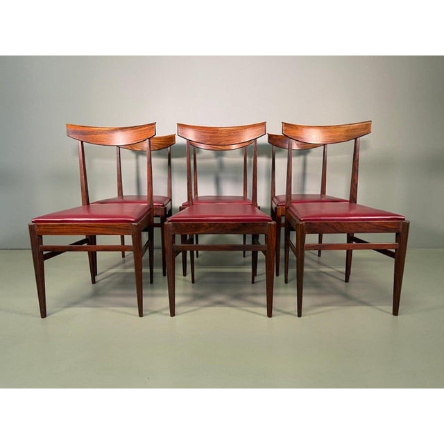 Walnut Chairs from Vittorio Dassi Lissone, 1950, Set of 6 For Sale - Image 15 of 15