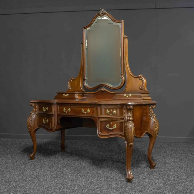 Antique Victorian Mahogany Dressing Table For Sale - Image 6 of 17