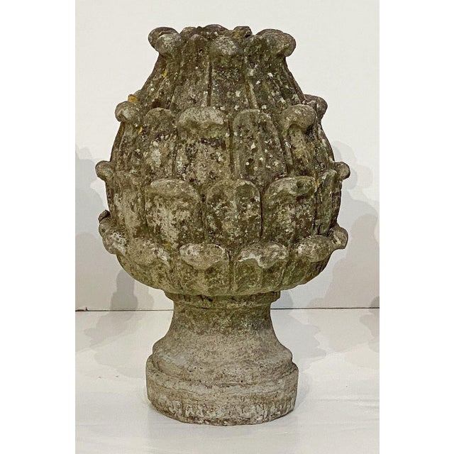 Mid 20th Century Italian Garden Stone Statuary Artichoke For Sale - Image 5 of 5