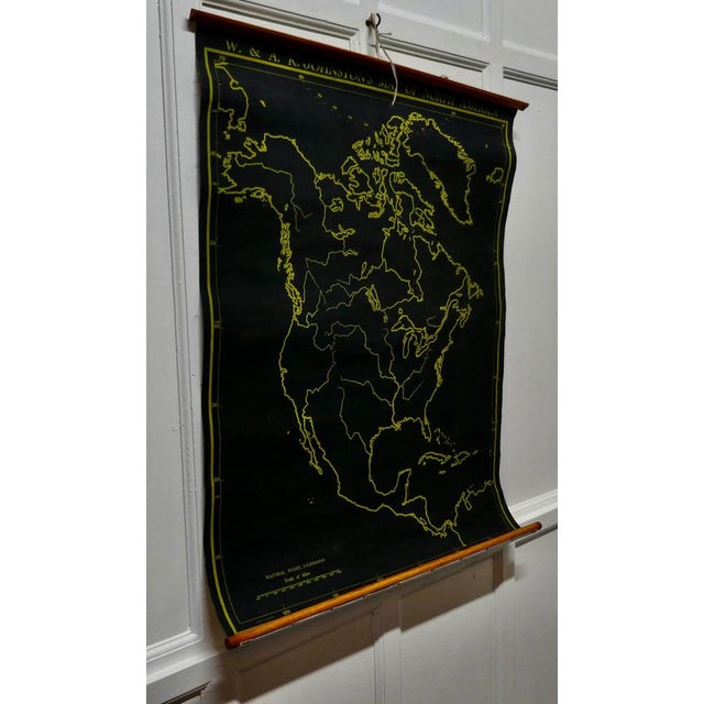 1920s Black University Chart Map of North America, 1920s For Sale - Image 5 of 6