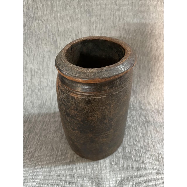 Wood Himachal Pot, 1920s For Sale - Image 7 of 8