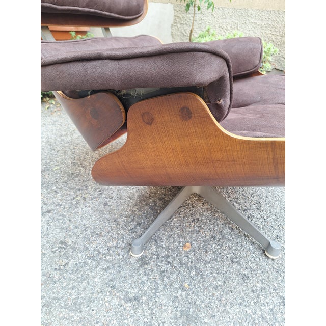 1960s Lounge Chair in Grey Fabric by Charles & Ray Eames for ICF De Padova, 1960s For Sale - Image 5 of 18
