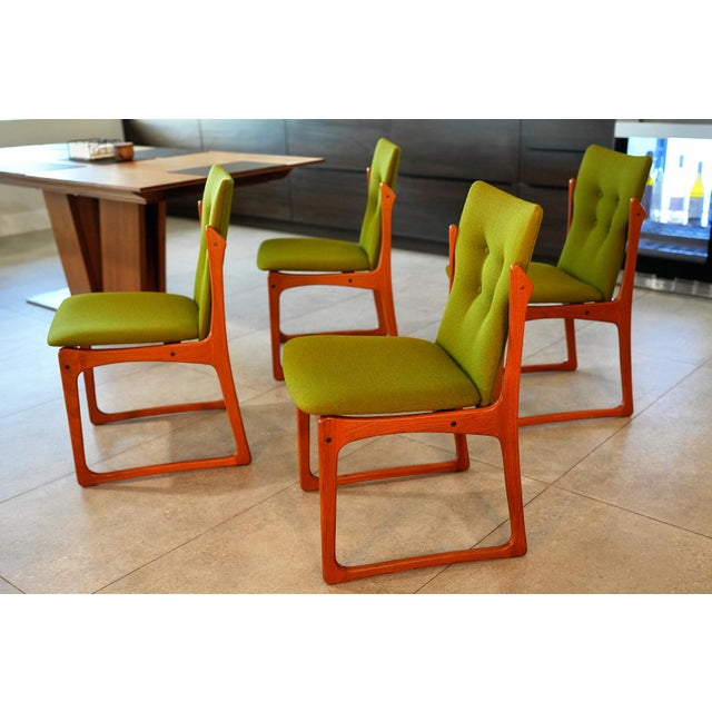 1960s Set of 4 Danish MCM Teak Dining Chairs by Vamdrup Stolefabrik for Art Turn, Denmark, 1960s For Sale - Image 5 of 15