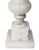 Off-white Mid 20th Century Italian Carved Marble Table Lamps - a Pair For Sale - Image 8 of 14