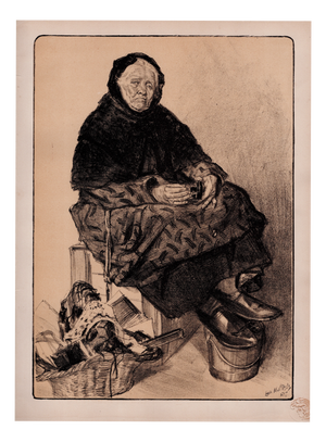 Louis Malteste, Marchande de Lacets, 1897, Lithograph on Paper