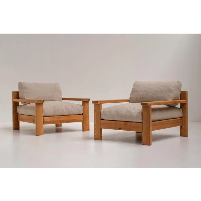 Set of Mid-Century Modern Minimalistic Armchairs in Natural Wood, Italy, 1970s For Sale - Image 9 of 12