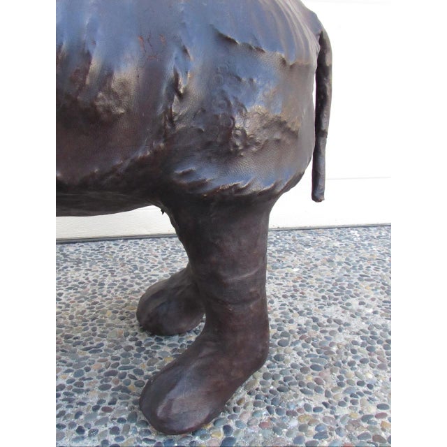Leather Rhino Figurine For Sale In San Francisco - Image 6 of 12