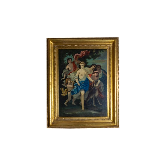 Diana, Urania & Calliope, 19th Century, Oil Painting, Framed For Sale - Image 6 of 8