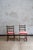 1950s 20th Century Wooden Chairs with Striped Seats, 1950s, Set of 6 For Sale - Image 5 of 6