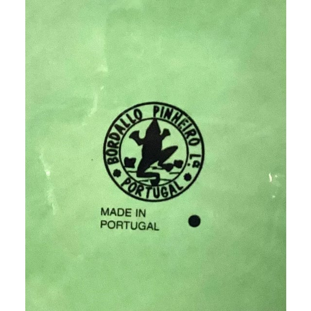 Late 20th Century Bordallo Pinheiro Cabbage Leaf Serving Plate For Sale - Image 5 of 6