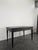 Large Louis XVI Flat Desk in Black Lacquered and Gold Trim For Sale - Image 3 of 10