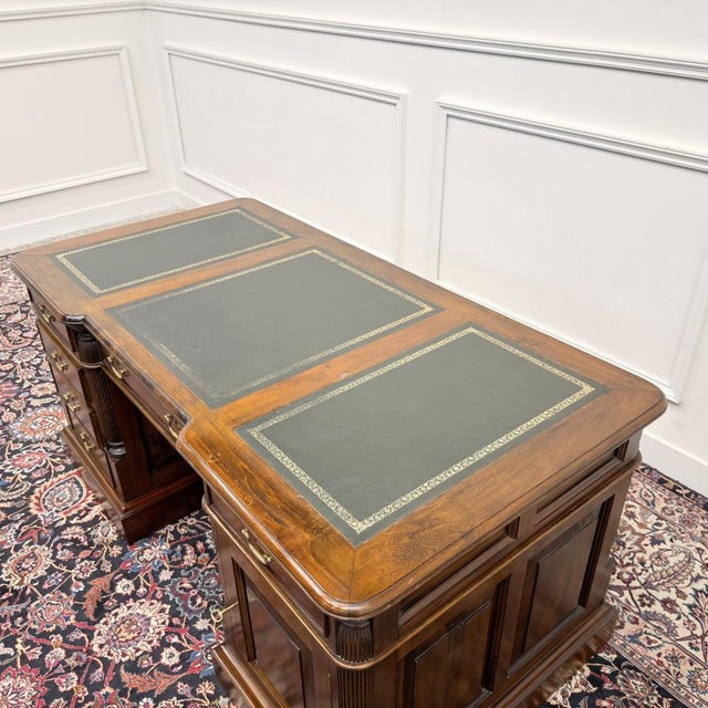 English Chesterfield Desk with Backboard For Sale - Image 17 of 18