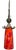 Late 20th Century Murano Orange Red Abstract Flower Bud Pendant Light For Sale - Image 13 of 18