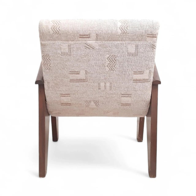 Vintage Wooden A-Shaped Armchair attributed to Up Závody, 1950s For Sale - Image 4 of 9