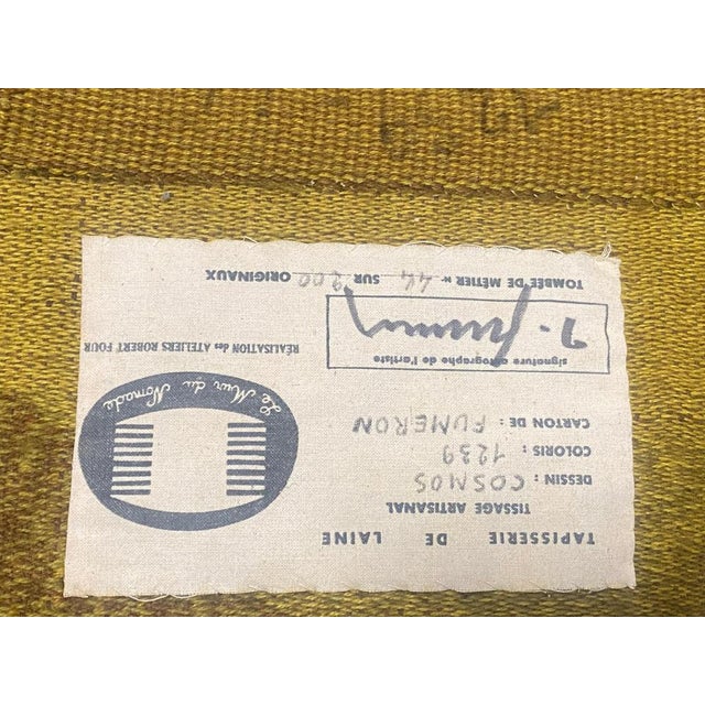 Textile Cosmos Tapestry by René Fumeron, 1980 For Sale - Image 7 of 9