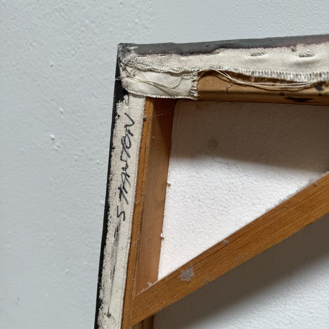 Wood Vintage Original Signed Jackie Stanton "The Rolling Stones" Painting For Sale - Image 7 of 8