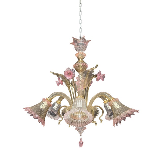 Murano Chandelier, 1980s For Sale