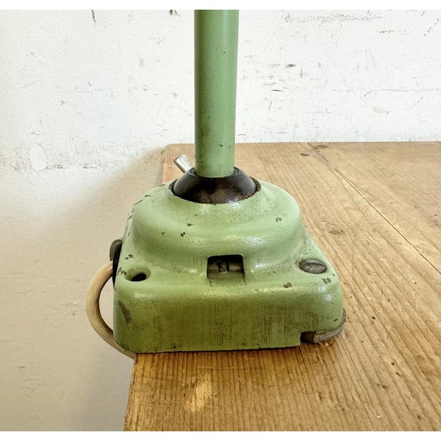 Industrial Green Workshop Table Lamp, 1960s For Sale - Image 11 of 18