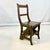 1970s Vintage English Hollywood Regency Arts & Crafts Library Steps Convertible Chair - 3 Step For Sale - Image 17 of 17